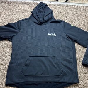 Nike Seahawks Therma-Fit Black Hoodie. Womens size XXL.